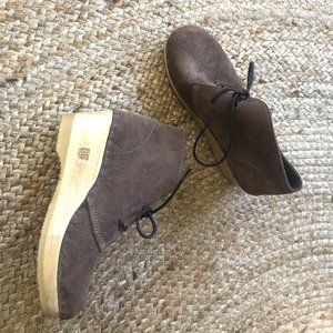 No 6 Lace-up Clog Bootie Size 36